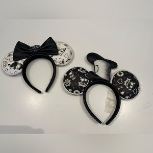 LoungeFly Disney Minnie and mickey headband ears steamboat Minnie Mouse